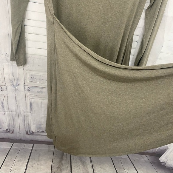 Ralph Lauren Sz 10 Green Tie-Waist Short Casual Mini Dress Long Sleeve Pullover - Picture 7 of 15